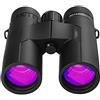 UsmAsk Binocolo telescopico Giro turistico all'aperto Gioco di viaggio Telescopio antiappannamento impermeabile Telescopio compatto Osservazione di uccelli professionale (8x32)