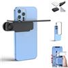 Generic Mirror Effect Lens - Capture Stunning Reflections Instantly, Smartphone Camera Mirror Reflection Clip Kit for iPhone, Adjustable HD Glass Smartphone Photography Flip Mirrors (Black)