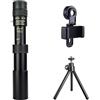 WESLNN Telescopio Zoom 10-300x40 HD 4K Portatile Potente Binocolo A Lungo Raggio Professionale Monoculare Prismi BAK4 For Caccia Campeggio(10-300x40-Set)