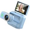 Tsophreniq Telecamera in miniatura funzionale 4K ad alta trasparenza con scheda da 32 GB adatta per multi-angoli creativo design antiurto palmare piccola fotocamera