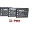 vhbw 3 x Batteria VHBW 500mAh per Fotocamera Praktica Luxmedia 10-03, 12-04, 12-Z, 12-Z4, 12-Z4TS, 12-Z5, 14-04, 14-Z4, 14-Z4TS, 14-Z50