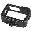 Generico Compatibile con Insta360 One R - Gabbia for fotocamera in alluminio con adattatore for supporto da 1/4 e telaio protettivo for attacco a slitta fredda(Only Cage Brand)