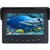 SHEHUALI Telecamera Subacquea, 4,3 Pollice 1000TVL Kit videocamera da pesca sott'acqua 12 PCS LED IR. Luci video Video Fish Finder Lake sotto la telecamera di pesce d'acqua,Fishfinder
