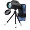 WMLBK Telescopio monoculare 80 x 100 HD,BAK4 ad alta definizione, con supporto per smartphone e treppiedi, zoom monoculare per adulti, attività all'aperto,campeggio,viaggi,caccia,osservazione degli uccelli