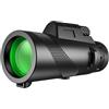 AMRTTWY binocolo. Telescopio monoculare portatile HD potente, zoom a lungo raggio, prismatico ad alta potenza, for caccia, campeggio, turismo, uclli .compatto(Green Set A)