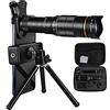 Gonetre Telescopio Monoculare Cannocchiale Monocolo Gonetre 32X, Impermeabile, Antiappannamento, Visione Diurna e Bassa Notturna, con Supporto per Smartphone e Treppiede
