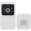 Topiky Videocamera Campanello Wireless, Videocamera di Sicurezza 2.4G WIFI Smart 1080P HD con Suoneria, Telecamera Doppio Uso Giorno e Notte con Rilevamento UmanoBidirezionale per