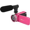 Cuifati Videocamera, Videoregistratore Digitale HD da 6 MP 1080P con Schermo da 2,4 Pollici, Videocamera Digitale con Zoom 16X con Microfono Foro per Vite da 1/4, per Adolescenti