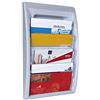 Paperflow Fast Paper oversize Quick Fit display da parete, colore argento