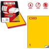 MarkIn Etichetta adesiva c/503 giallo 100fg in a4 (1 etichetta da 210x297mm)