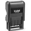Trodat Timbro Printy 4820 4.0 Datario in Italiano, Autoinchiostrante Colore Nero, Formato Data GG MMM (in Lettere) AAAA, Altezza Carattere 4 mm, Impronta 25x4 mm, Cartuccia Nera Inclusa, in Astuccio