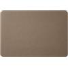 Eglooh - Herms - Sottomano Scrivania Ufficio in Cuoio Grigio Tortora - cm 80x50 - Cuciture Artigianali e Angoli Arrotondati - Made in Italy
