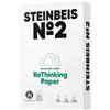 Steinbeis No. 2 fogli di carta riciclata, 2500 (5 x 500), formato DIN A4, 80 g/m², bianco e senza cloro, carta per fotocopiatrici di alta qualità ISO 80/CIE 85