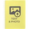 Wanapix | Quaderno A4 Personalizzato | 100 Pagine con Quadretti - 80 gr | Taccuino Personalizzabile | Block Notes a Spirale - Trasparente | Scuola Elementare | 100% Personalizzato