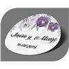 CrisPhy - Adesivi personalizzati per matrimonio, con nome e data, etichette adesive per inviti, matrimoni, battesimi, fidanzamenti, comunioni, compleanni, feste, vintage, timbri