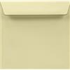 Netuno 50 buste da lettera quadrate avorio 17 x 17 cm 120g Arena Ivory busta elegante con strip adesivo per lettere partecipazioni inviti matrimonio compleanno auguri ufficio