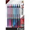 Pilot Precise V5 RT 26095 - Penne a sfera ricaricabili e retrattili, punta extra fine (0,5 mm), colori assortiti, 7 pezzi