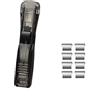 TopHomer Pinzatrice a pressione nera trasparente con 8 clip riutilizzabili, ricariche per clip fermafogli, dispenser di clip per scrivania, documenti, ufficio, casa, scuola