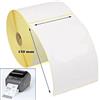 Rhino Gadget 1 rotolo (500 etichette) di etichette per stampa termica diretta, bianche, 100 mm x 150 mm, per stampante Zebra GK420D GX420D GK420T