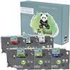 The Bubbli Originale | TZe-131 TZe-231 TZe-431 531 TZe-631 731 Bianco/Trasparente/Rosso/Giallo/Verde/Blu 12mm Nastro per Etichette Compatibile per BROTHER P-Touch PT-1000 H100 D210VP D400 D600VP Cube
