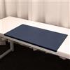 Lifup Sottomano da Scrivania in Similpelle Impermeabile, Struttura in Acciaio con Profilo a L, Tappetino per Scrivania Antiscivolo per Ufficio Casa Decoro Blu scuro 90 x 60 x 2 cm