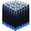 zoohot Cartucce d'Inchiostro per Jinhao Penna Stilografica Colore Blu, set di 50 Ricaricare le Cartucce di Inchiostro Dimensione Standard Internazionale, Diametro Foro 2,6 mm