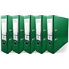 Netuno 5x raccoglitore anelli a4 verde registratore rigido con anelli dorso 8 cm raccoglitore carte registratore archivio faldone ufficio raccoglitore cartone documenti faldone portadocumenti
