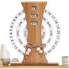 Bkljkf Visualizzazione della data da scrivania, calendario da tavolo perpetuo - Calendario a rotazione manuale Calendario con visualizzazione giornaliera retrò,Calendario da tavolo giornaliero