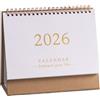 Generico Calendario da Scrivania 2025-2026,Luglio 2025-Dicembre 2026 Agenda da Tavolo 12 Mesi - Organizer Decorativo per Studenti Insegnanti Manager Ufficio Studio Scuola