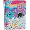 PELLECCHIA 1969 I Diario Grande Agenda Scuola realizzato per SJ GANG ANIMALI GIRL NON DATATO 10 Mesi 20x15 cm (Gattino Glicine)