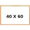 Anday srl Lavagna Bianca con Cornice in Legno 40 x 60