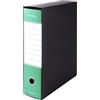 Pryma Registratore Raccoglitore Ufficio con Leva - Raccoglitore Protocolli A4 Robusto per Documenti (Verde, D8)