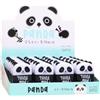 Joucien 4 gomme da cancellare a forma di panda multifunzione, portatile, piccola penna temperamatite, gomma a forma di panda