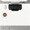 GOUZOO Tappetino Tastiera e Mouse 45 x 60 cm Impermeabile Sottomano Scrivania Impermeabile Antiscivolo Facile da Pulire per Ufficio Casa Decoro Albicocca, Bianco
