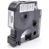 vhbw cassetta nastro compatibile con Dymo LabelPoint 100, 150, 200, 250, 300, 350 etichettatrice 12mm nero su argentato