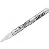 Generico Confezione da 12 pennarello marcatore indelebile SNOWMAN paint marker smalto punta FINE tonda BIANCO
