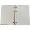 tipome.com 200 Fogli a Quadretti 5mm. Formato A5 14x20cm - con 4 fori - Ricarica Ricambio Raccoglitore con 4 anelli in formato A5