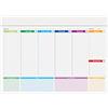 Agendepoint.it Planning 40x30 perpetuo COLORS da tavolo (50 fogli a strappo non collati) - agenda da tavolo senza data …