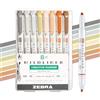 Zebra Pen Mildliner Double Ended Highlighter, Broad and Fine Point Tips, Assorted Neutral Vintage Ink Colors, 8-Pack