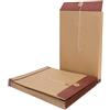 Generic Confezione da 10 grandi buste A4/B5 in carta kraft a soffietto con chiusura a cordino, buste per progetti, organizzatore di documenti, carta autoadesiva per ufficio