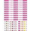 Corredino Neonato 50 Etichette Adesive Personalizzate per Bambini con nome - Impermeabili per Oggetti Scolastici, Bottiglie, Matite, Penne - Ideali per Scuola e Asilo (Nomi Femminili F-L, Giorgia)