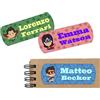 CrisPhy 45 etichette adesive personalizzate con supereroi per segnare oggetti, libri, portapranzo, ecc. Misura 5 x 2 cm