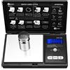 Weigh Gram - Bilancia digitale tascabile, portata di 100 g con precisione di 0,01 g, colore nero