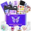HeyClear Kit iniziale di stampi in silicone per resina epossidica, 510 g, super trasparente e resistente, set completo di accessori e forniture per principianti, per creazioni fai da te