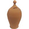 BARONE CERAMICA Salvadanaio in Terracotta 35 cm x 35 cm x 35 cm Piggy Bank per Bambini