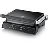 SEVERIN SEVINI Comfort per carne, pesce e verdura, macinino digitale per grigliare senza grassi con 5 programmi auto, rivestito in ceramica, per interni fino a 230 °C, 1800 W, nero, KG 2399