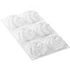 Silikomart Stampi in Silicone per Dolci - Kit Tarte Ring Fleur Ø 80- Accessori Professionali per Cucina e Pasticceria - Stampini Monoporzione per Dolci Forno