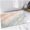 FSDGY Tappetino Antiscivolo per Il Bagno,Soffice Tappeto da Bagno in Microfibra,Assorbente,Marmo, Onice Pietra Texture le Evidenziato Autentico Graffi Artfu,60x90 cm