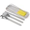 MONBENTO - Posate Nomadi MB Slim Box - Giallo - Set Posate Lunch Box con Custodia per Bentos Original, Square e Sense - Forchetta Coltello Cucchiaio per Pasti Outdoor
