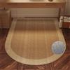 Odot Tappeto Sedia Ufficio Gaming, Stampa Lino Tappeto Salvapavimento Silicone Antiscivolo Protettore del Pavimento Tappetino per Sedia da Ufficio con Ruote per Parquet (Bordo chiaro,80x120cm)